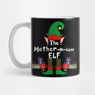 Funny Family Matching Christmas Mother-in-law Elf Mug